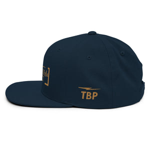 Black & Gold Snapback Hat
