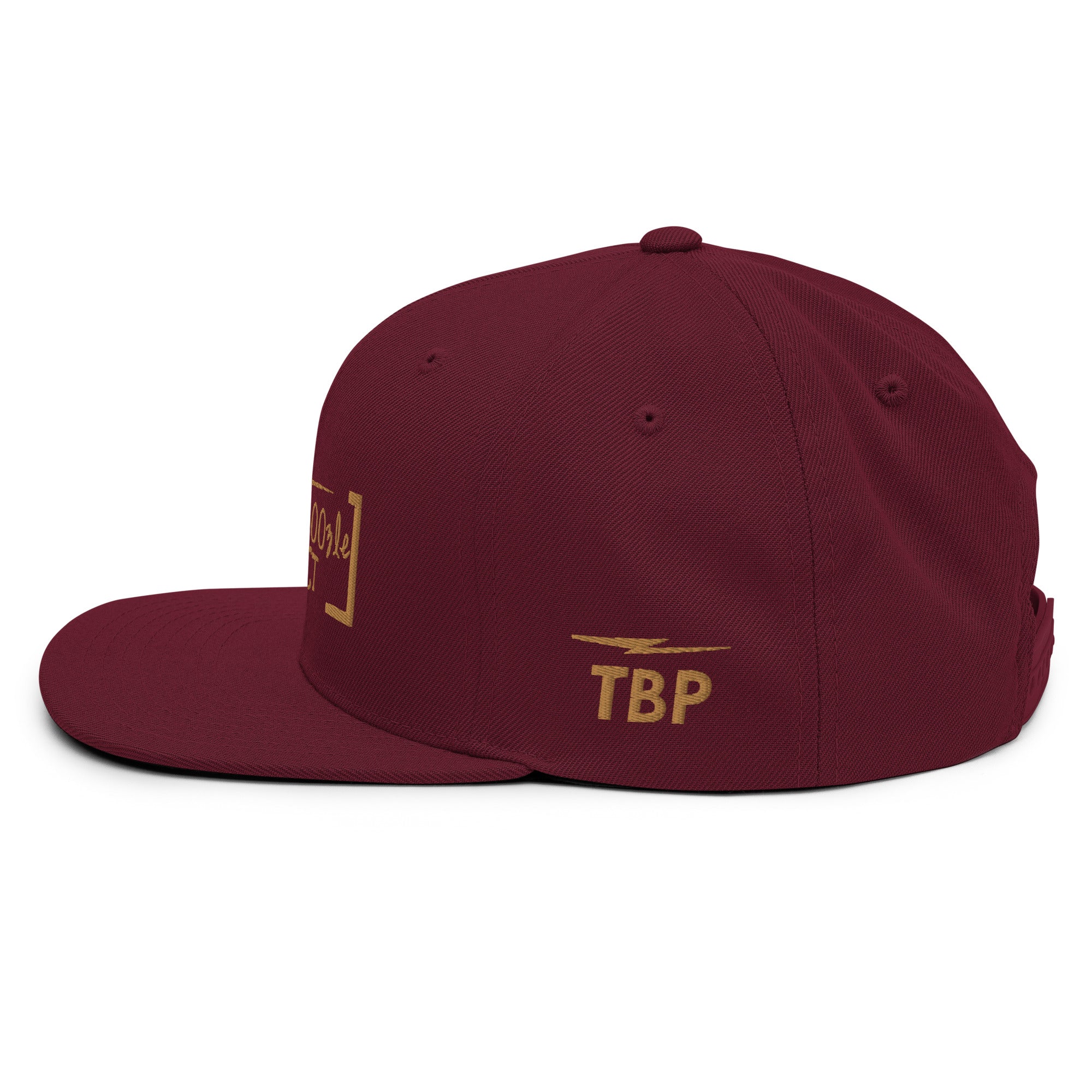 Black & Gold Snapback Hat