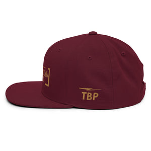 Black & Gold Snapback Hat