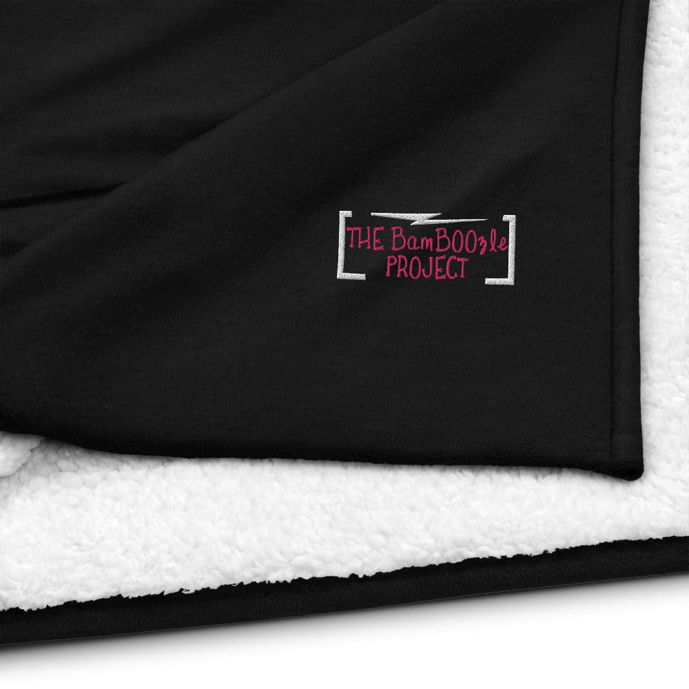 BamBoozle Project Embroidered Sherpa Blanket