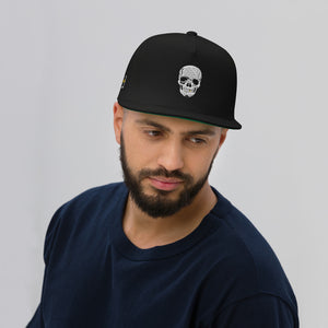 Skull Crusher Embroidered Flat Bill Cap