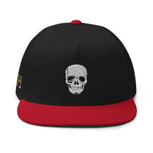 Skull Crusher Embroidered Flat Bill Cap