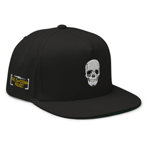 Skull Crusher Embroidered Flat Bill Cap