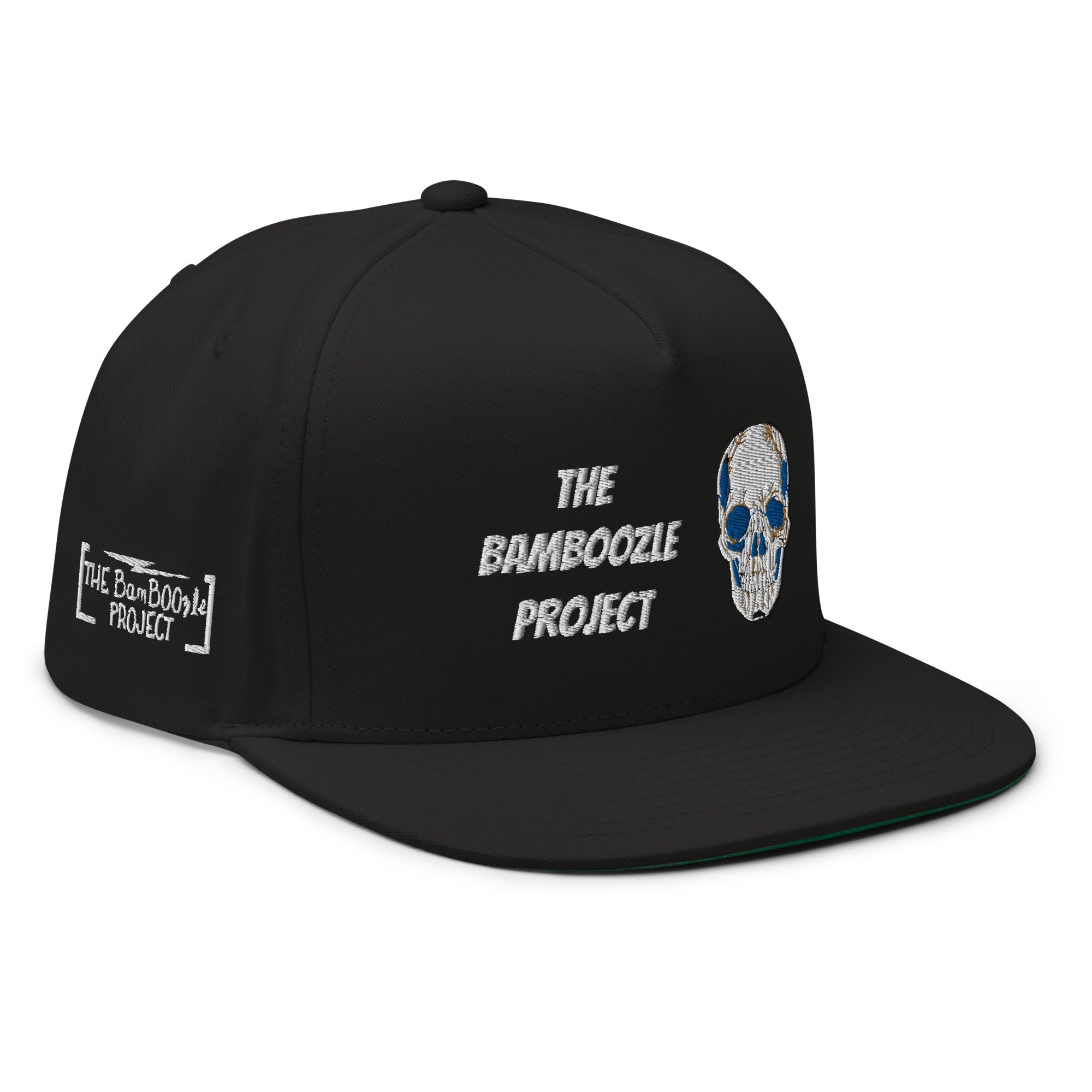 Electric Sugar Skull Flat Bill Cap