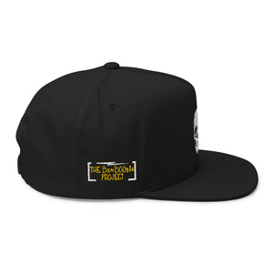 Skull Crusher Embroidered Flat Bill Cap