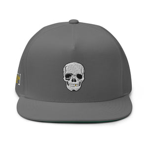 Skull Crusher Embroidered Flat Bill Cap