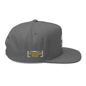 Skull Crusher Embroidered Flat Bill Cap