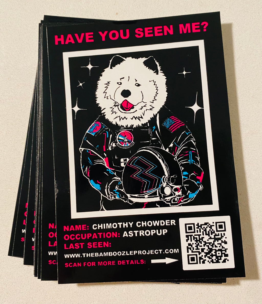 Chimothy Chowder - Astropup sticker