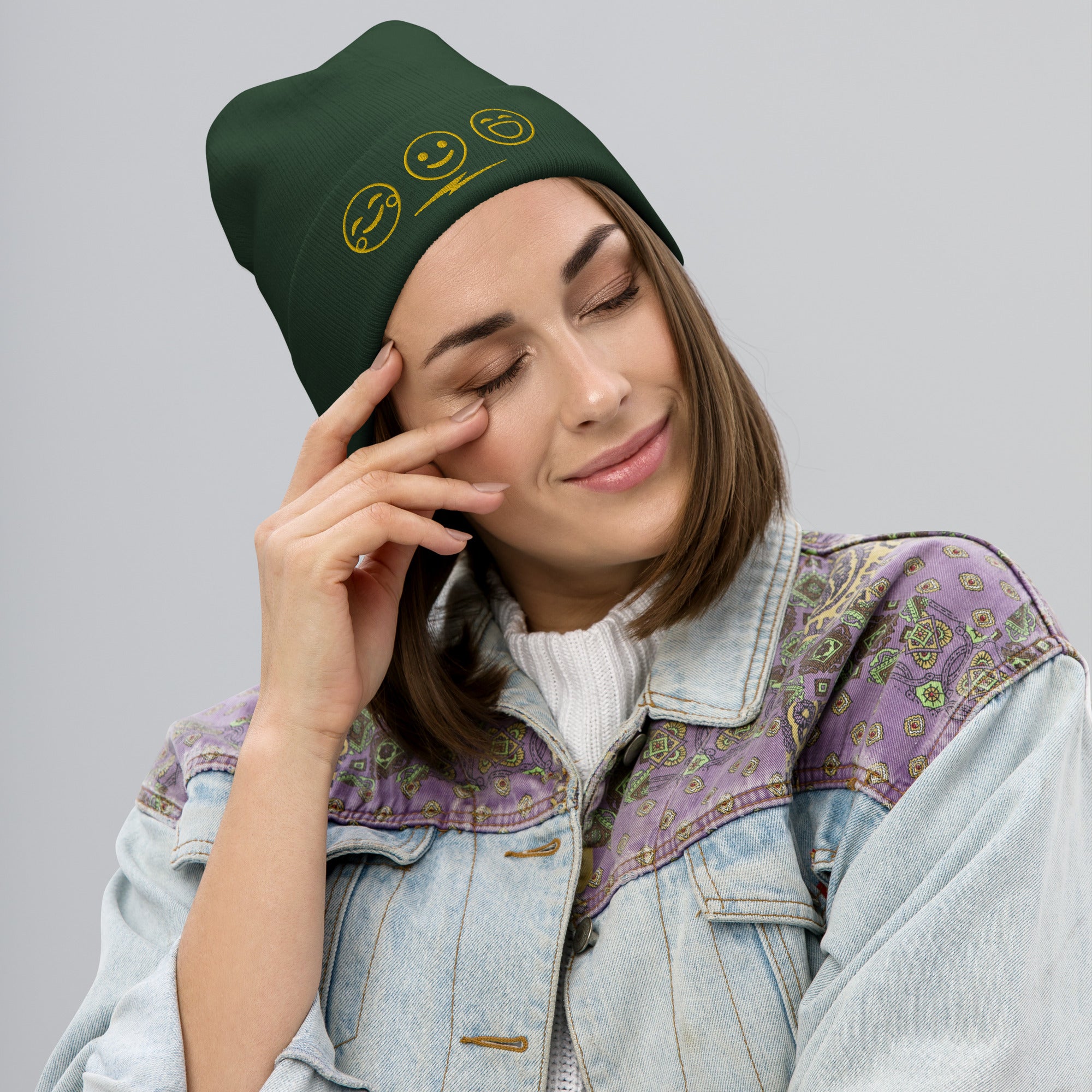 Amber Smilezz Embroidered Beanie