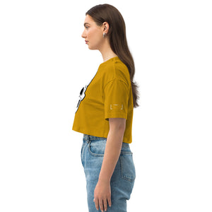 Skull Crusher Loose drop shoulder crop top