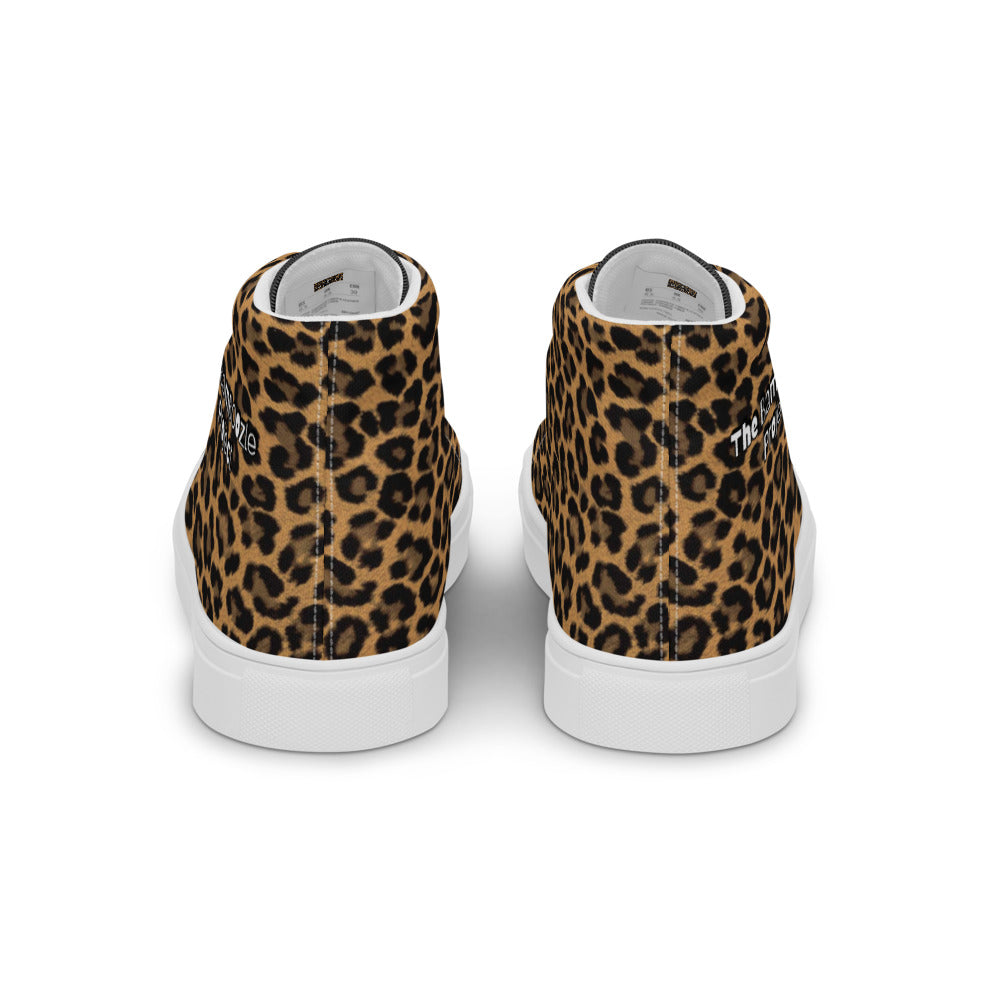 "The Eli" Cheetasaurus-Flex Men’s high top canvas shoes
