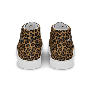 "The Eli" Cheetasaurus-Flex Men’s high top canvas shoes