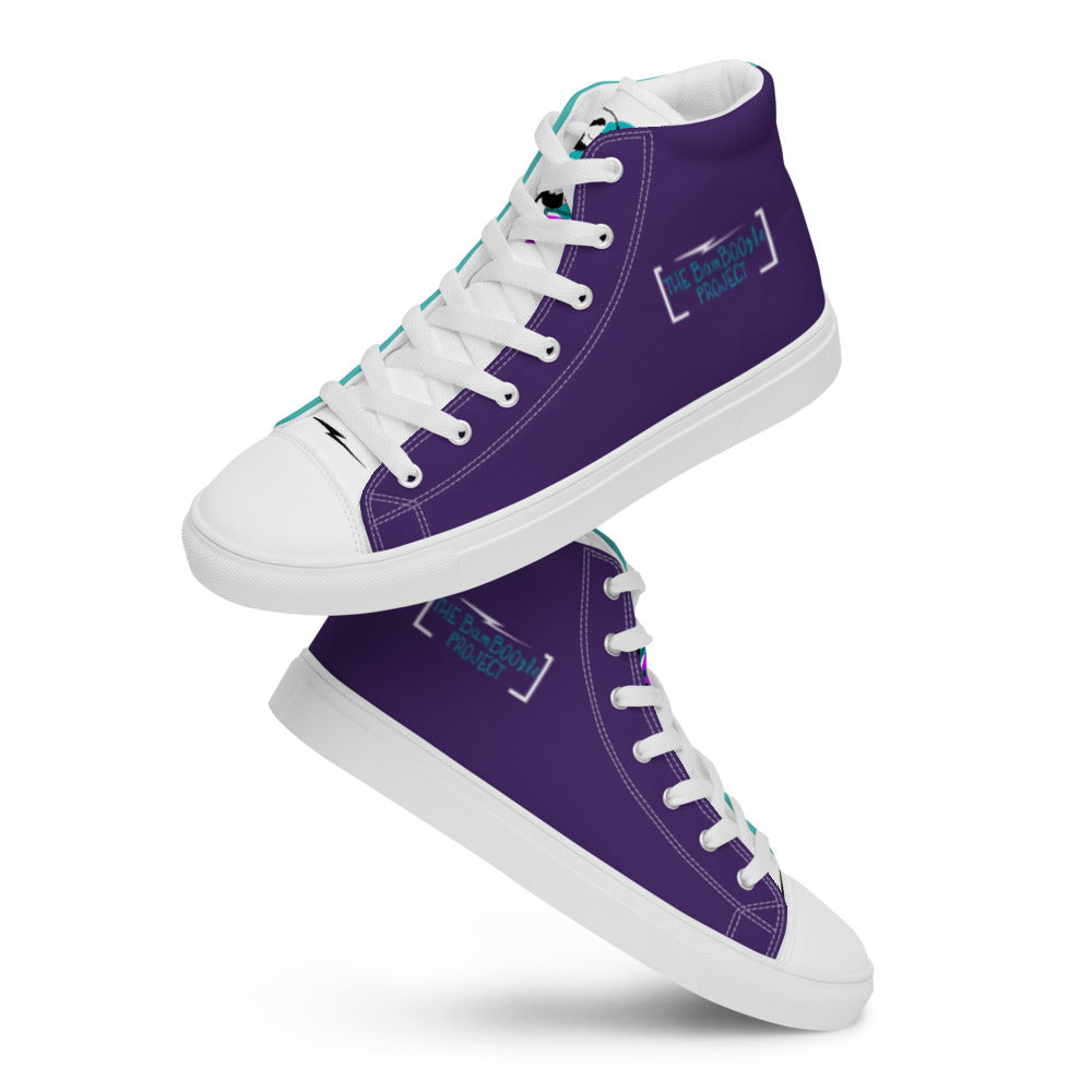 Men’s Bad Panda high top canvas shoes