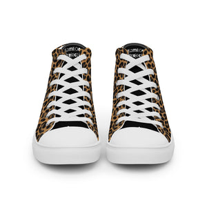 "The Eli" Cheetasaurus-Flex Men’s high top canvas shoes