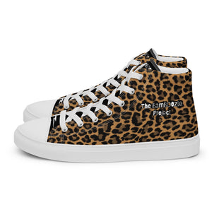 "The Eli" Cheetasaurus-Flex Men’s high top canvas shoes