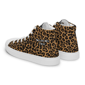 "The Eli" Cheetasaurus-Flex Men’s high top canvas shoes