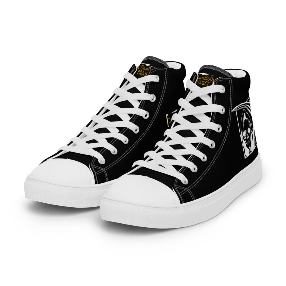 Men’s Gold Tooth Reaper high top canvas shoes
