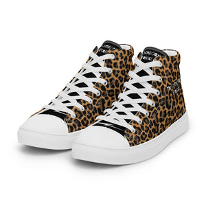 "The Eli" Cheetasaurus-Flex Men’s high top canvas shoes