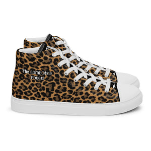 "The Eli" Cheetasaurus-Flex Men’s high top canvas shoes