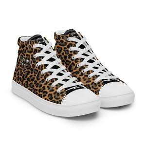 "The Eli" Cheetasaurus-Flex Men’s high top canvas shoes