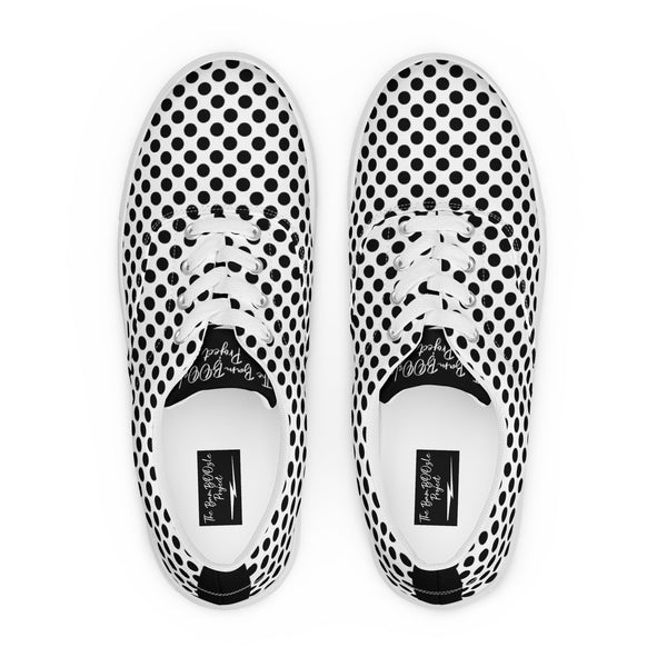 Polka Dot Men's Lace-up Canvas Shoes – The BamBoozle Project