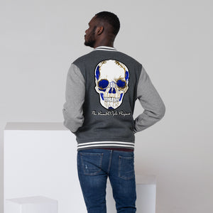 Electric Sugar Skull Men's Letterman Jacket