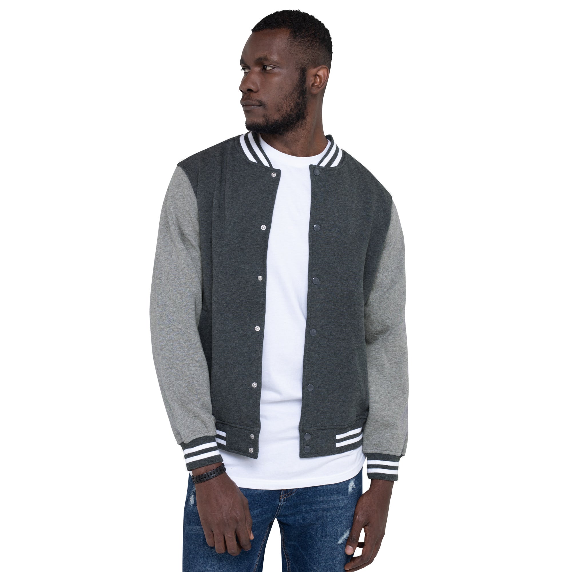 Electric Sugar Skull Men's Letterman Jacket