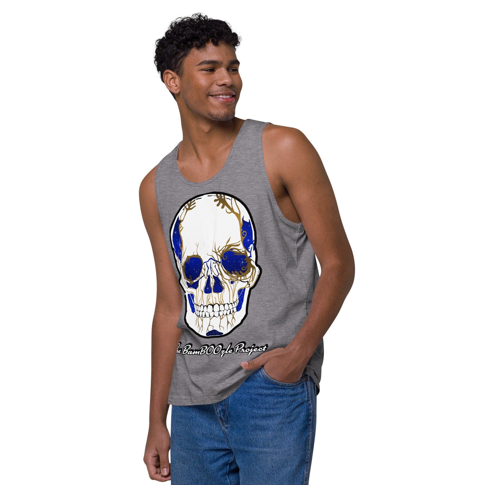 Electric Sugar Skull Men’s premium tank top