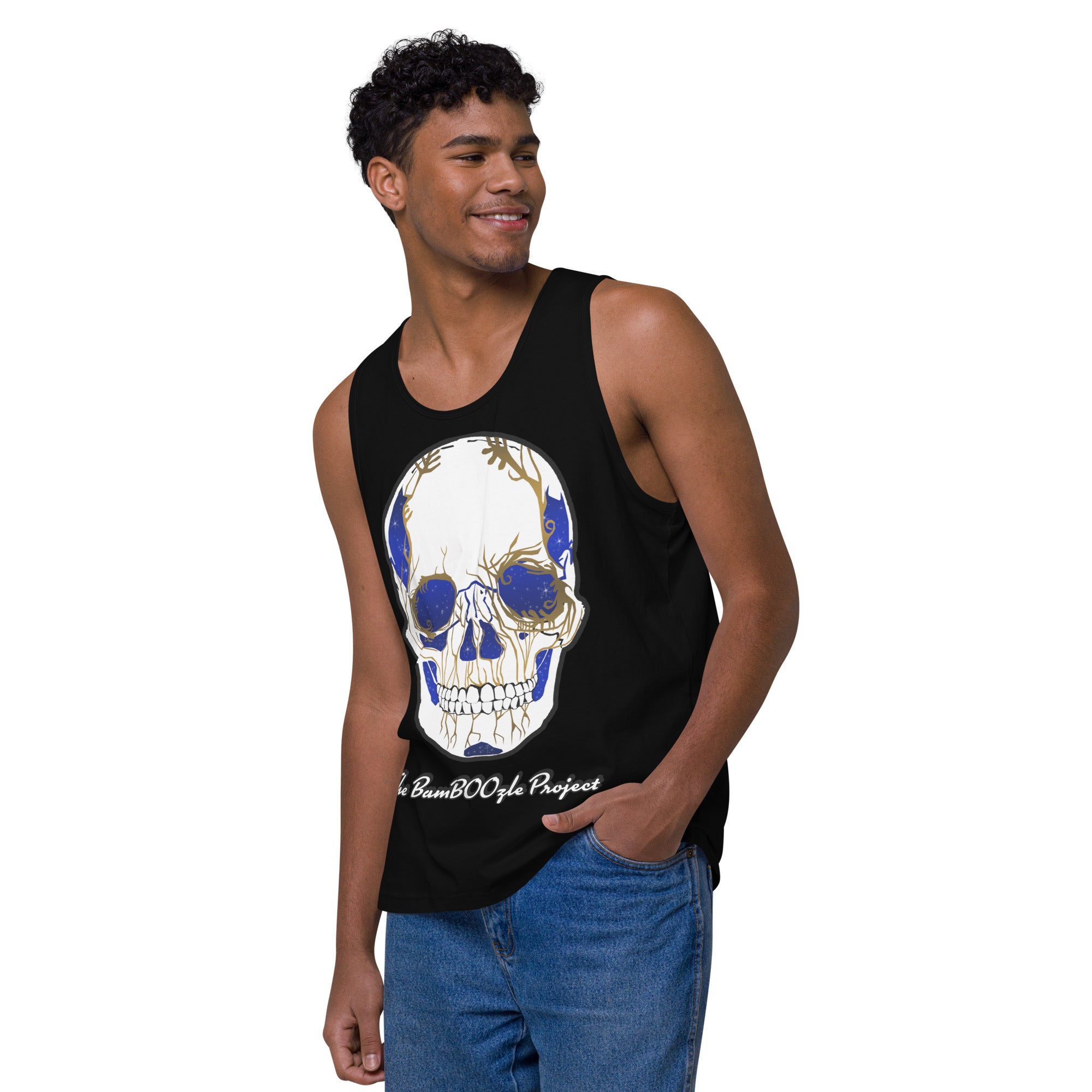 Electric Sugar Skull Men’s premium tank top