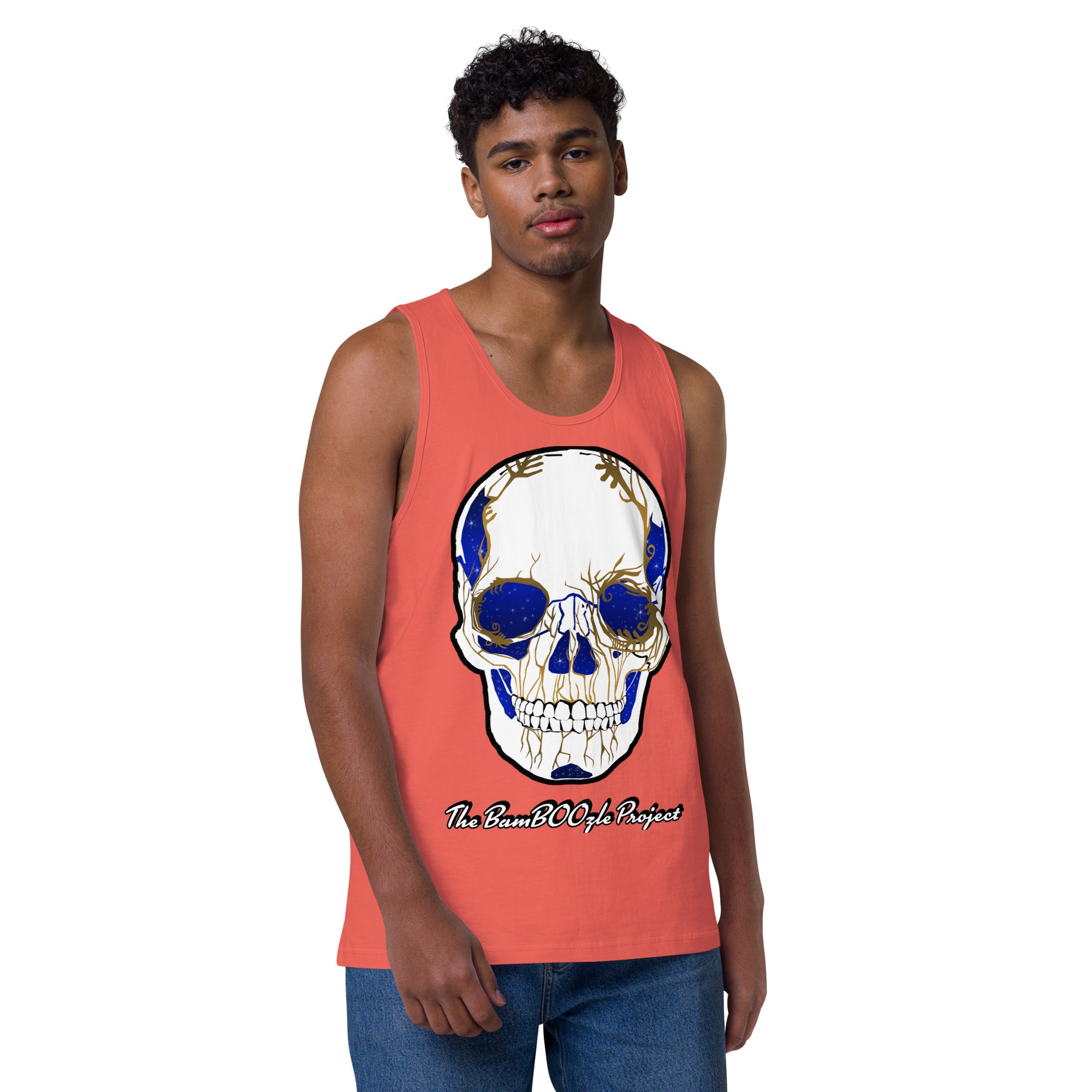 Electric Sugar Skull Men’s premium tank top