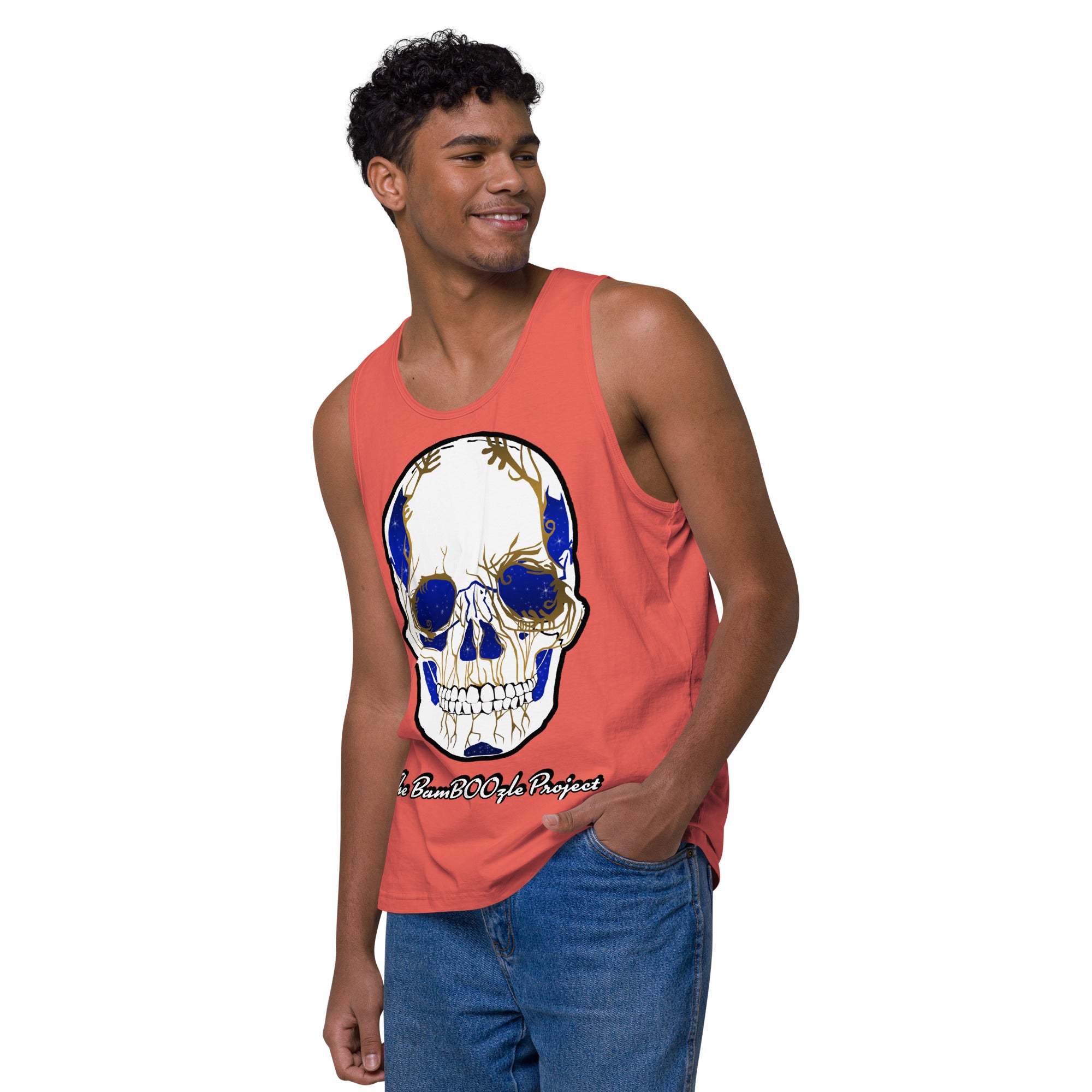 Electric Sugar Skull Men’s premium tank top