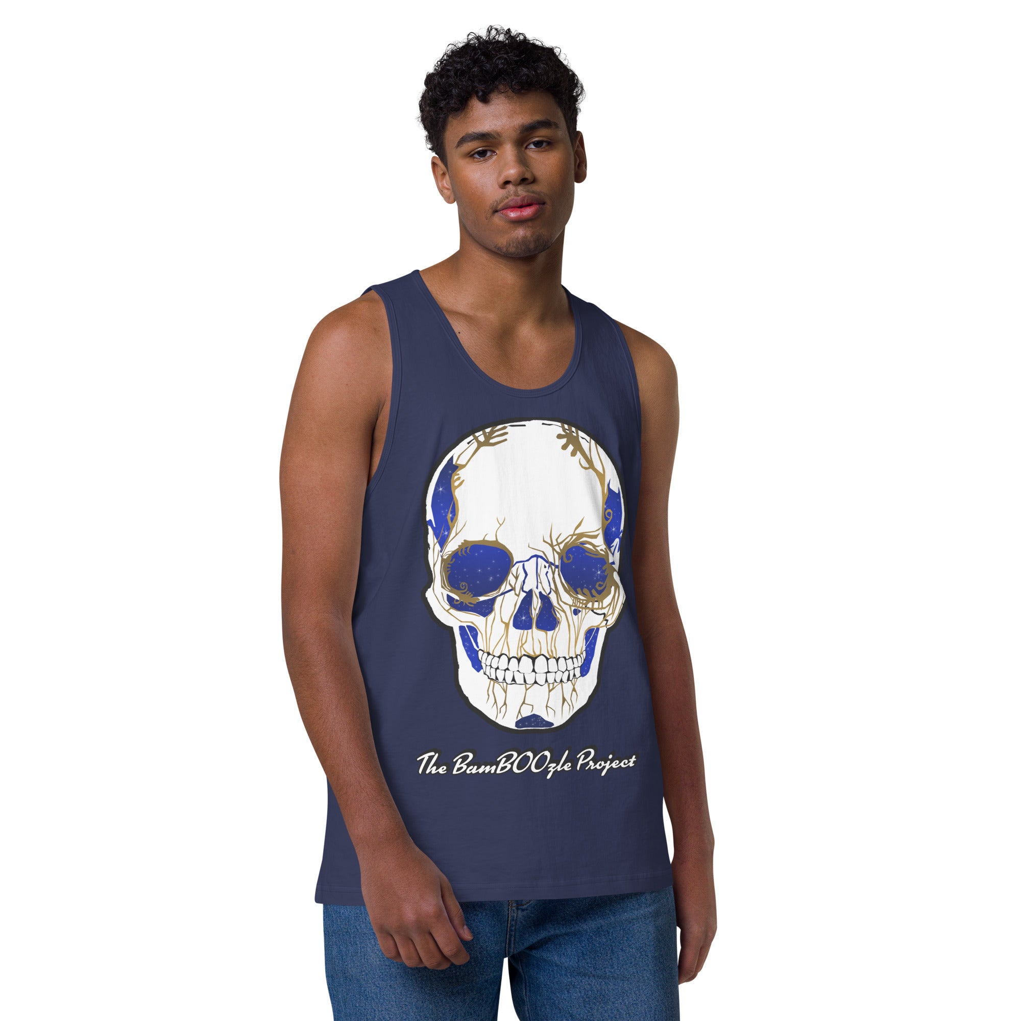 Electric Sugar Skull Men’s premium tank top