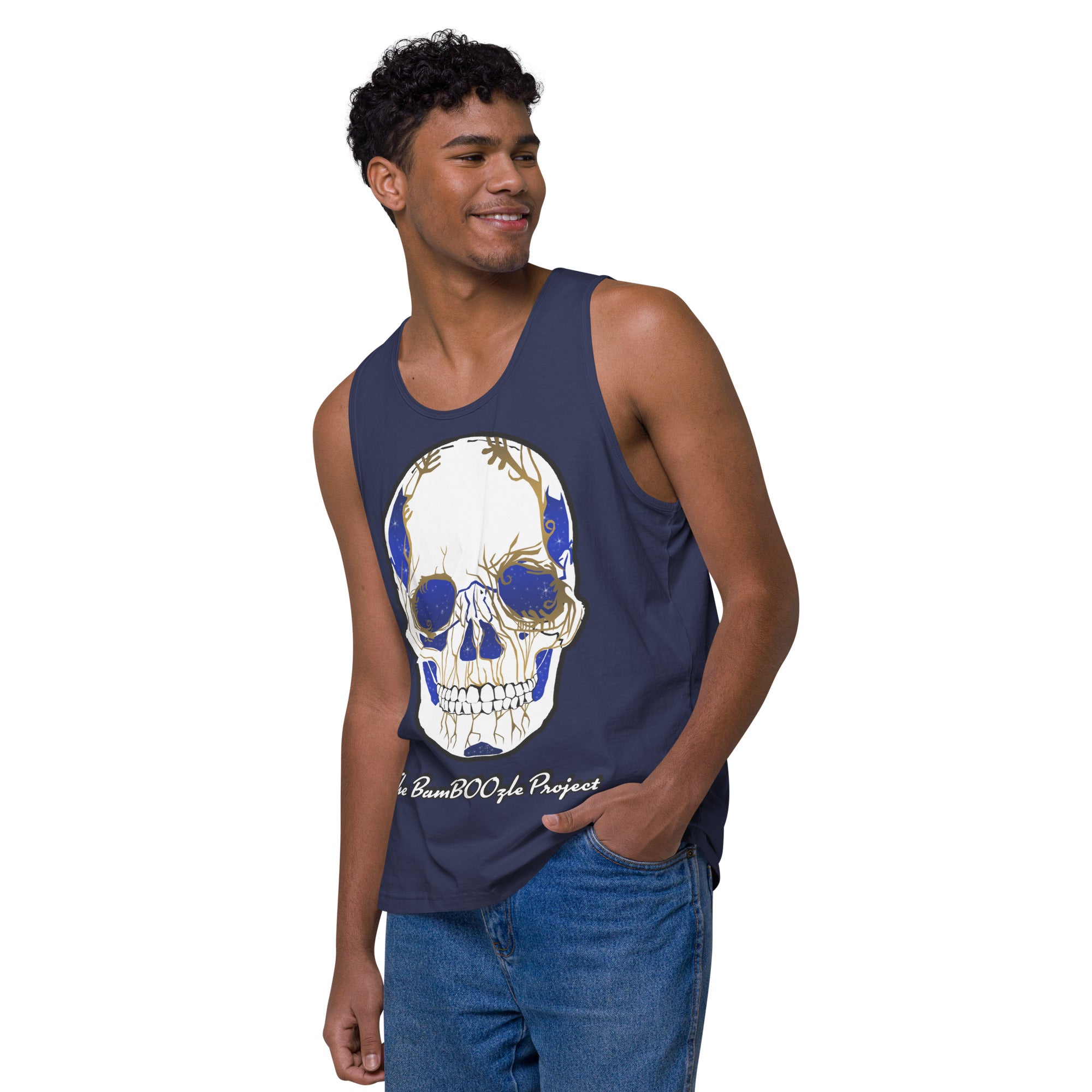Electric Sugar Skull Men’s premium tank top
