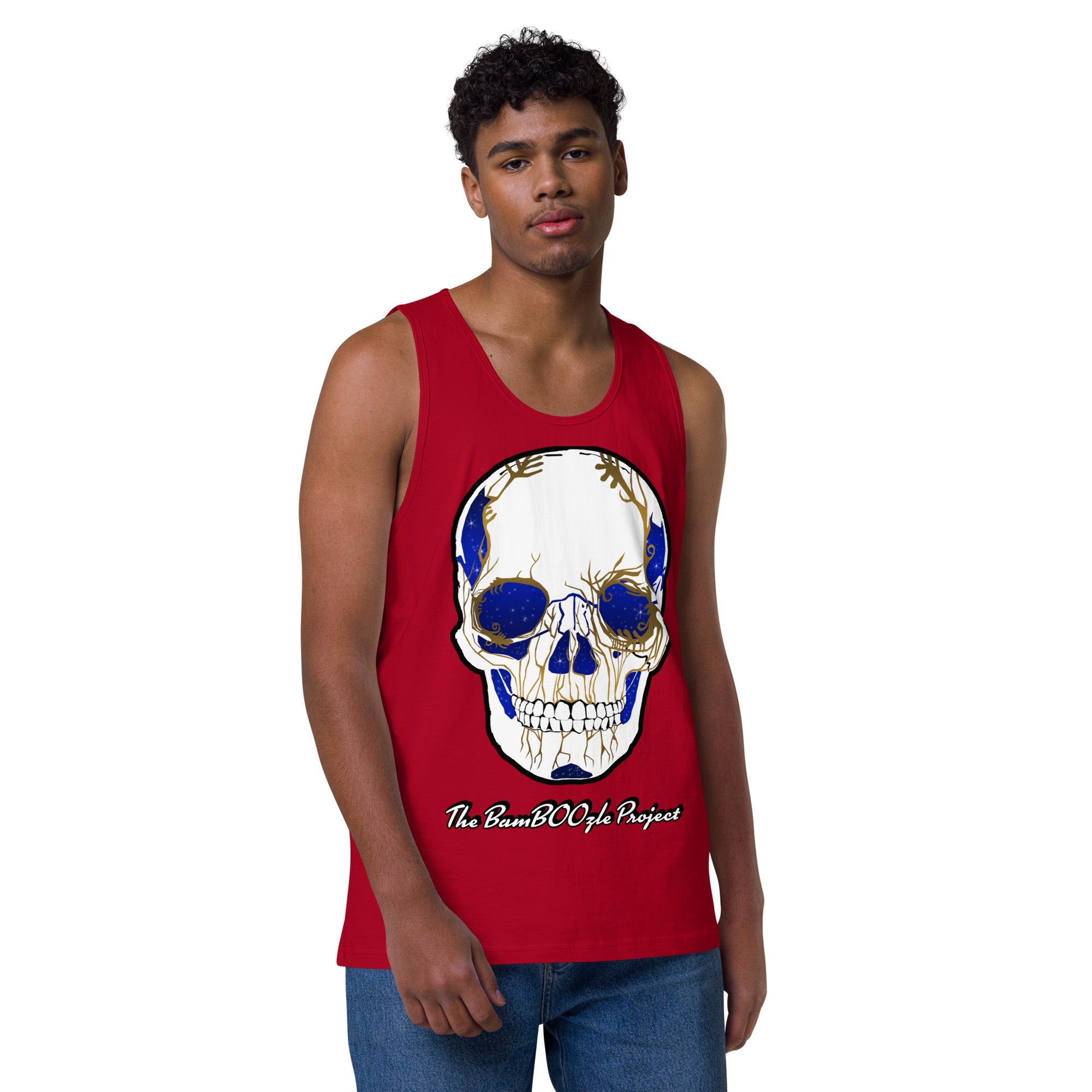 Electric Sugar Skull Men’s premium tank top