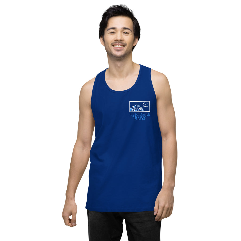 Robot Karaoke Frame Men’s premium tank top