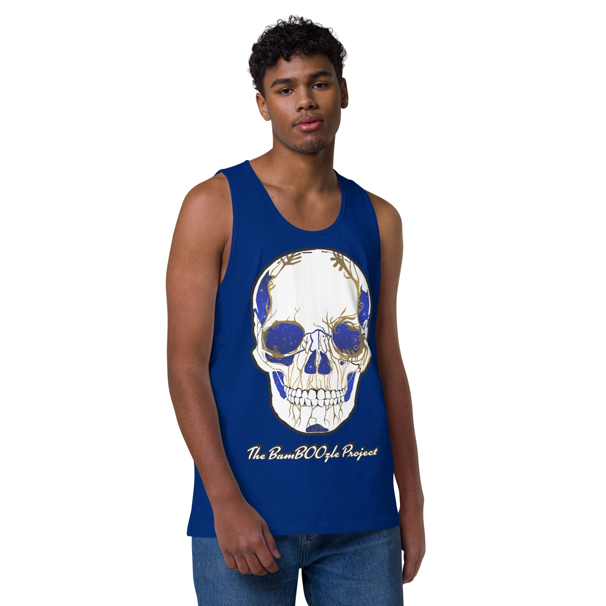 Electric Sugar Skull Men’s premium tank top