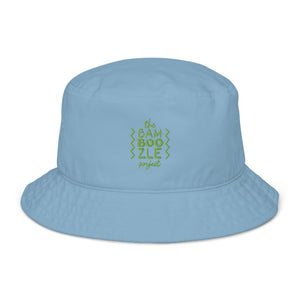 BamBoozle Stacked Green Embroidered Organic Bucket Hat