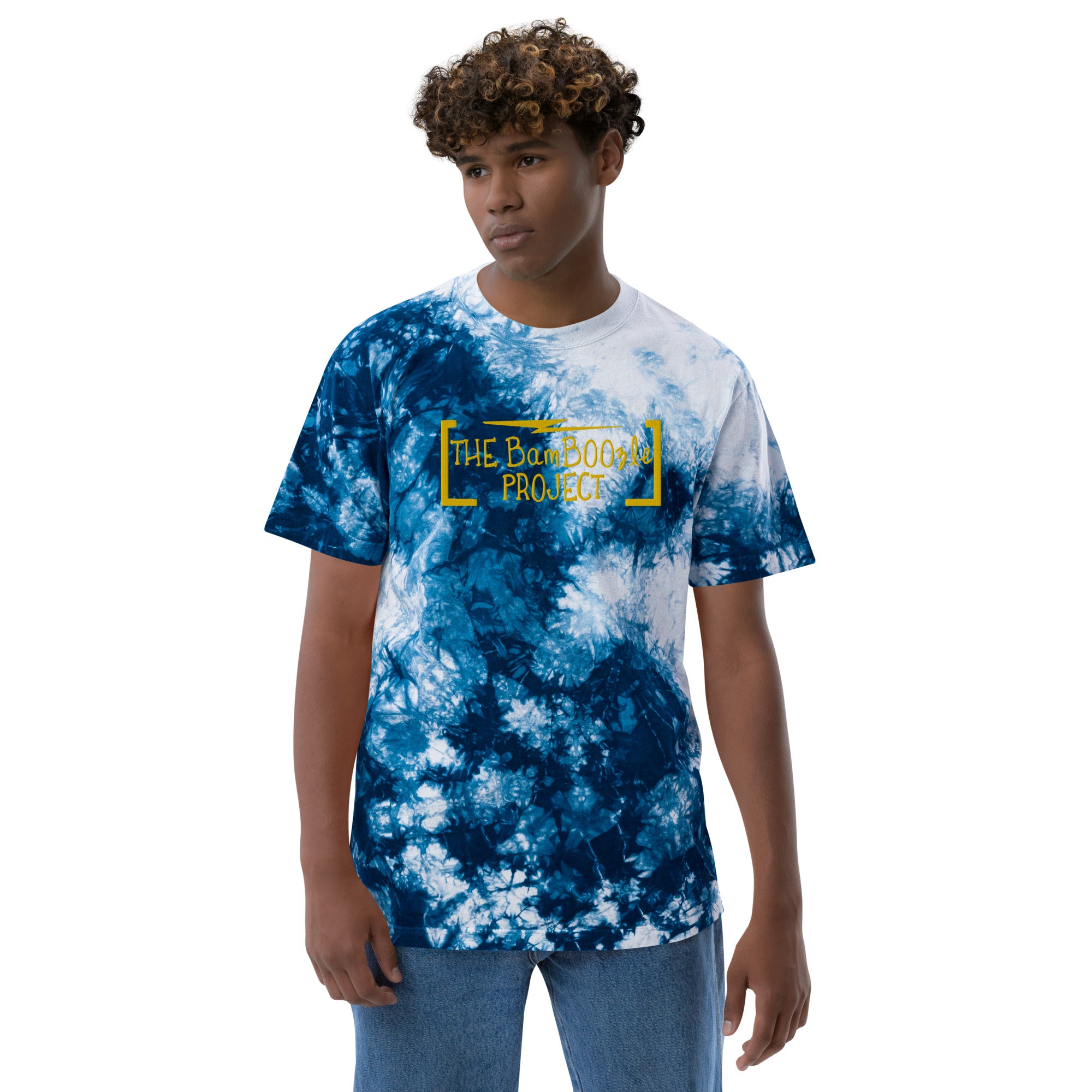 BamBoozle Gold Oversized Tie-Dye T-shirt