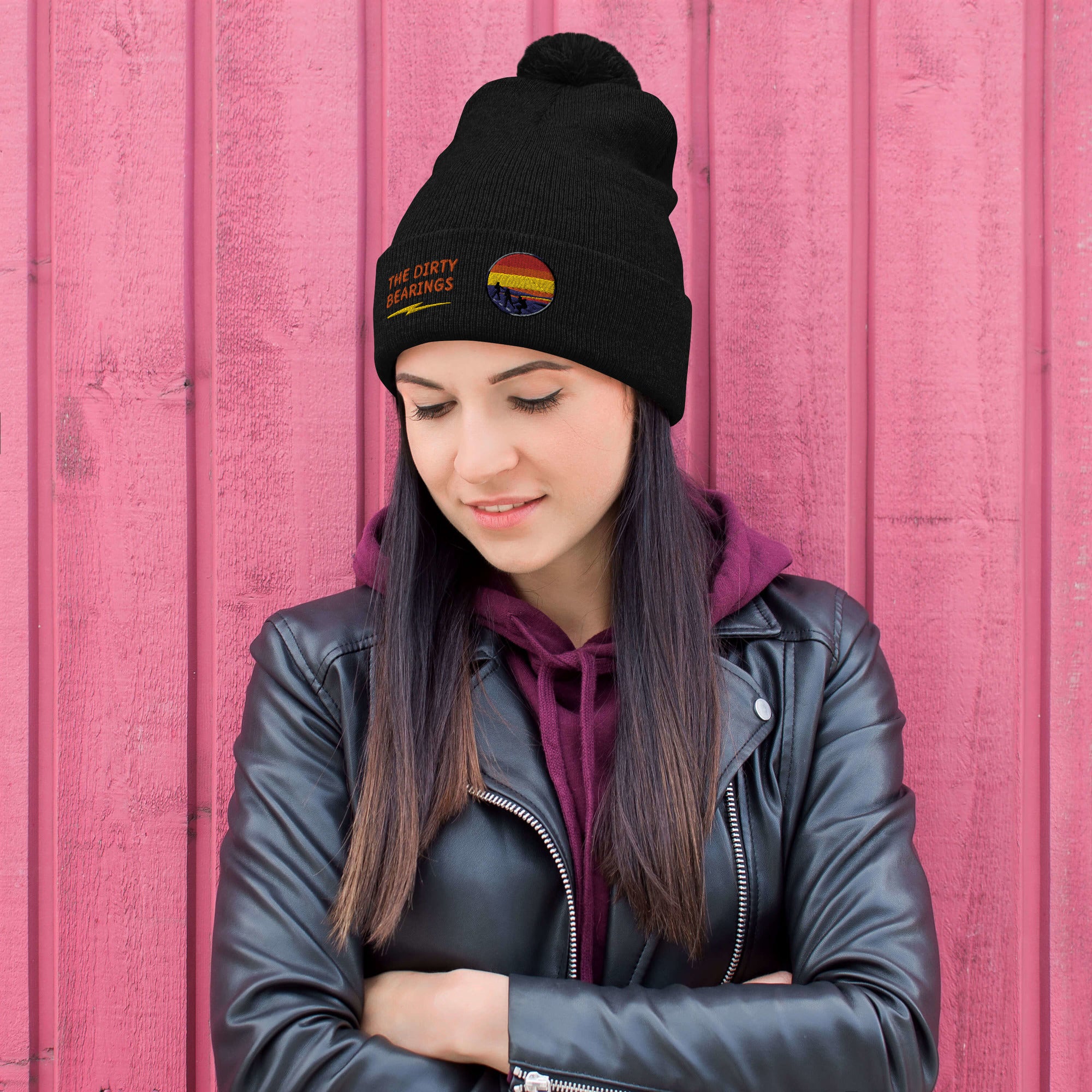 The Dirty Bearings Pom-Pom Beanie