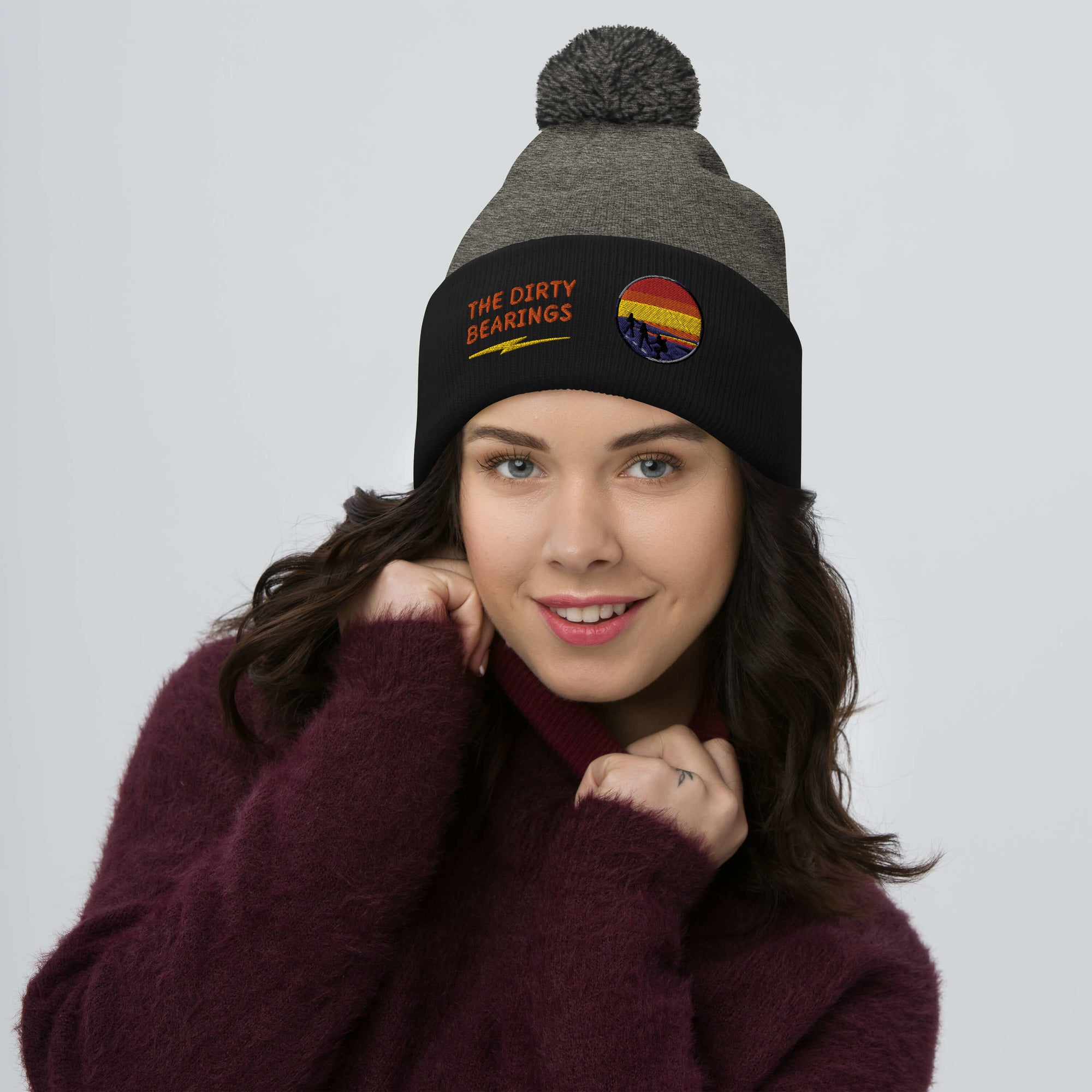 The Dirty Bearings Pom-Pom Beanie