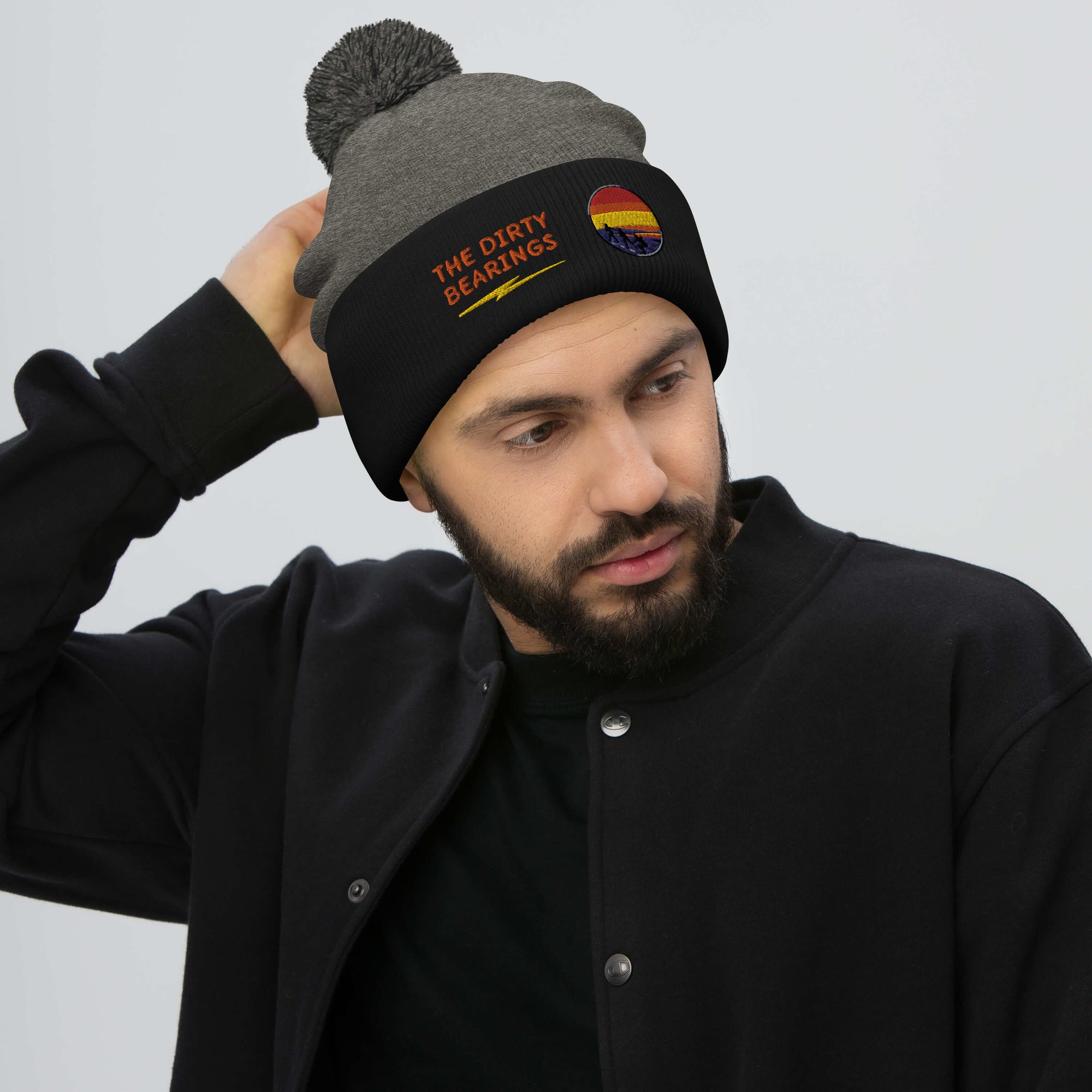 The Dirty Bearings Pom-Pom Beanie
