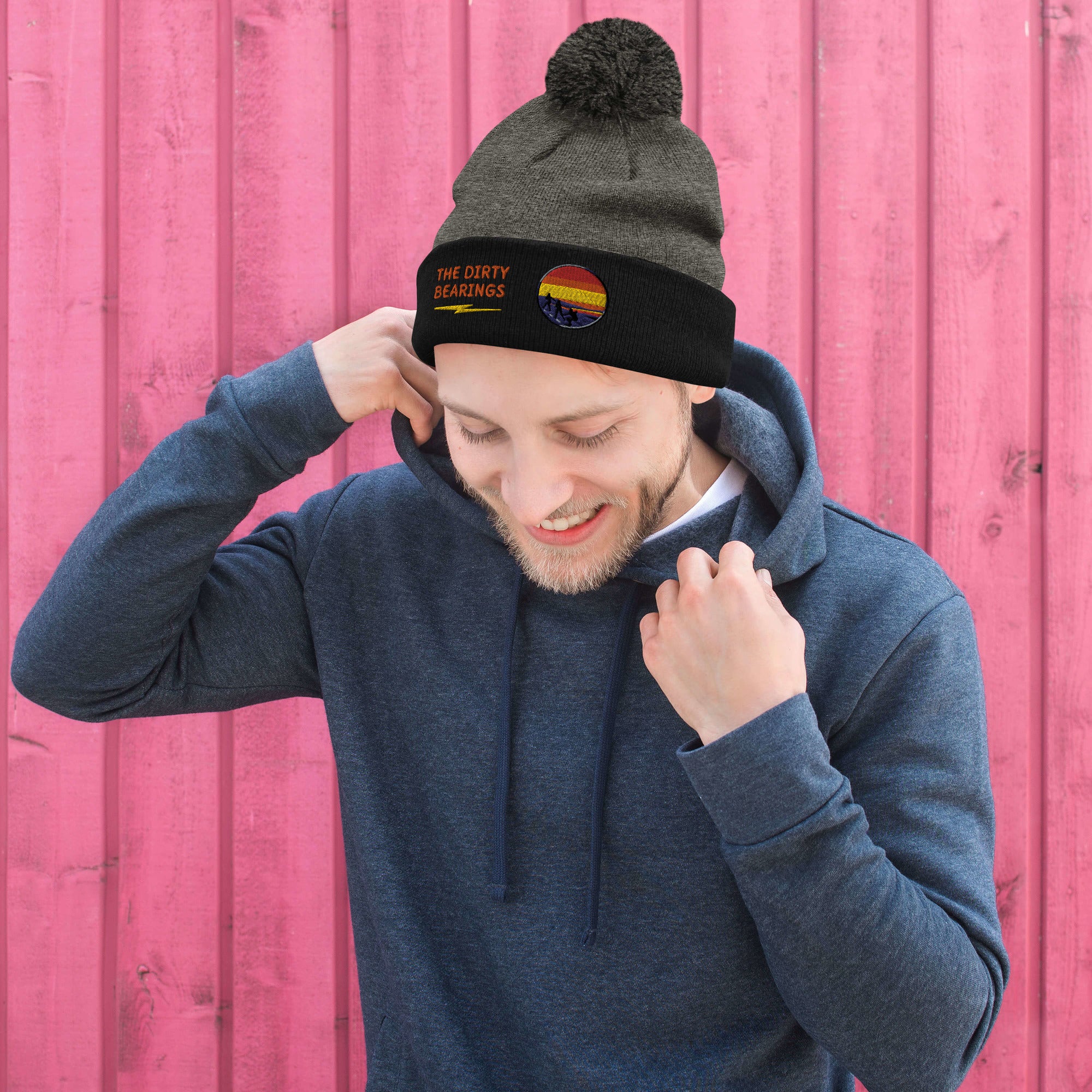 The Dirty Bearings Pom-Pom Beanie