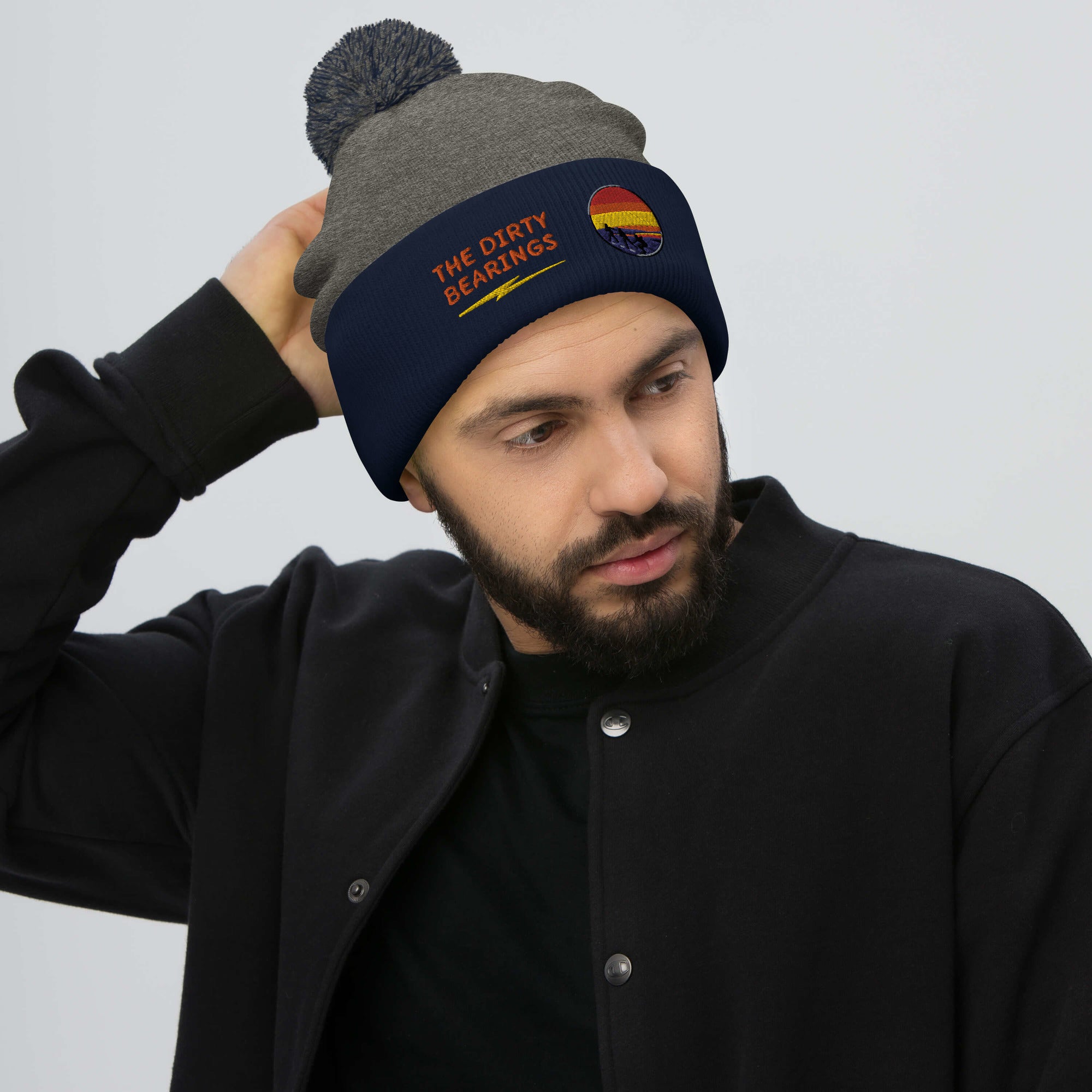The Dirty Bearings Pom-Pom Beanie