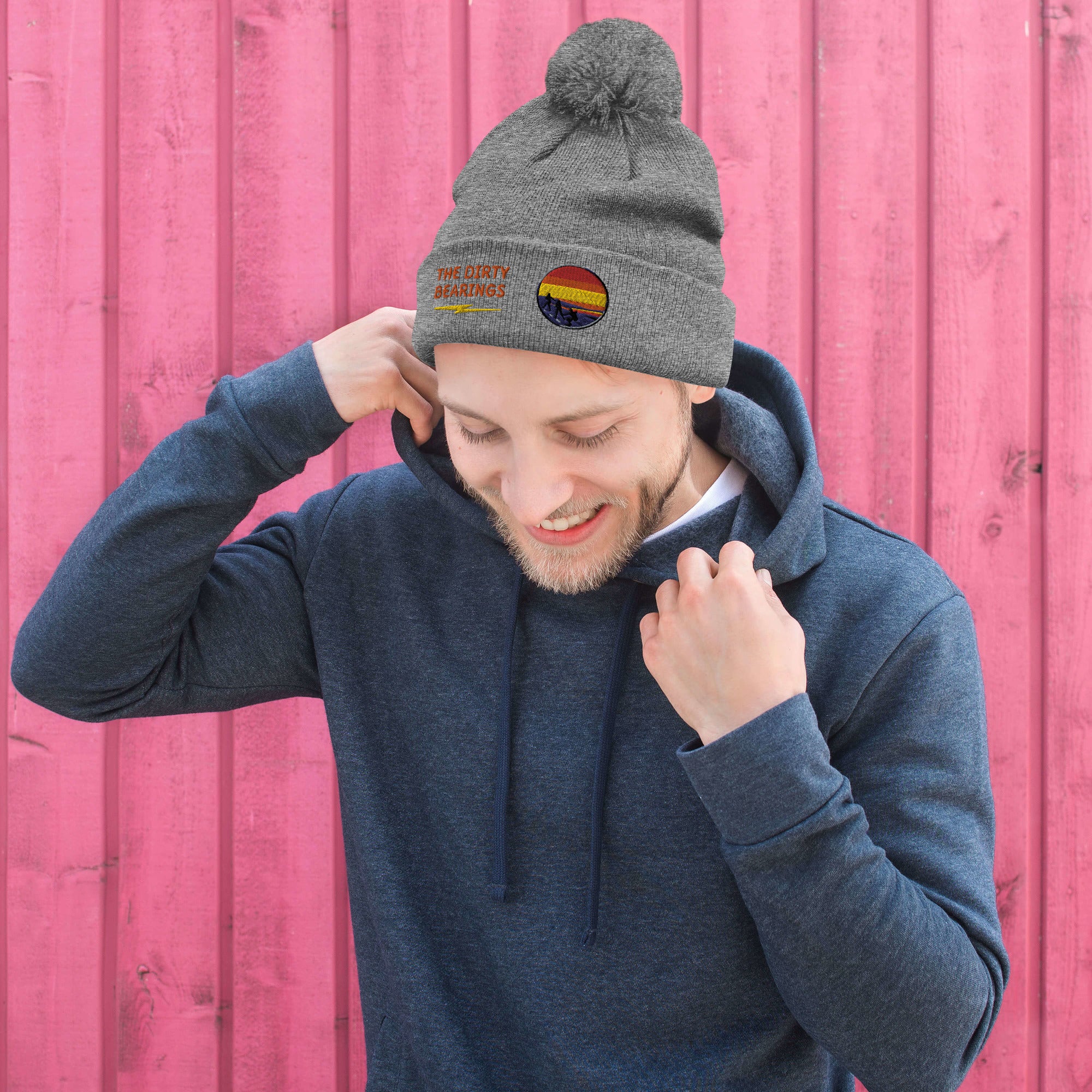 The Dirty Bearings Pom-Pom Beanie