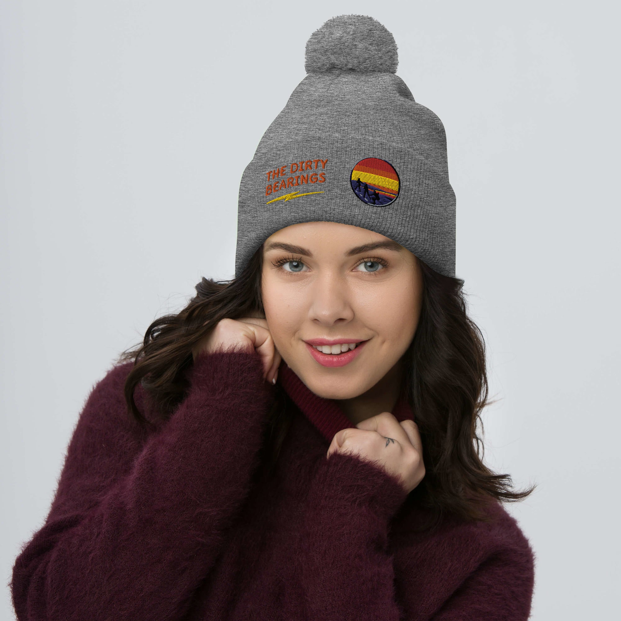 The Dirty Bearings Pom-Pom Beanie