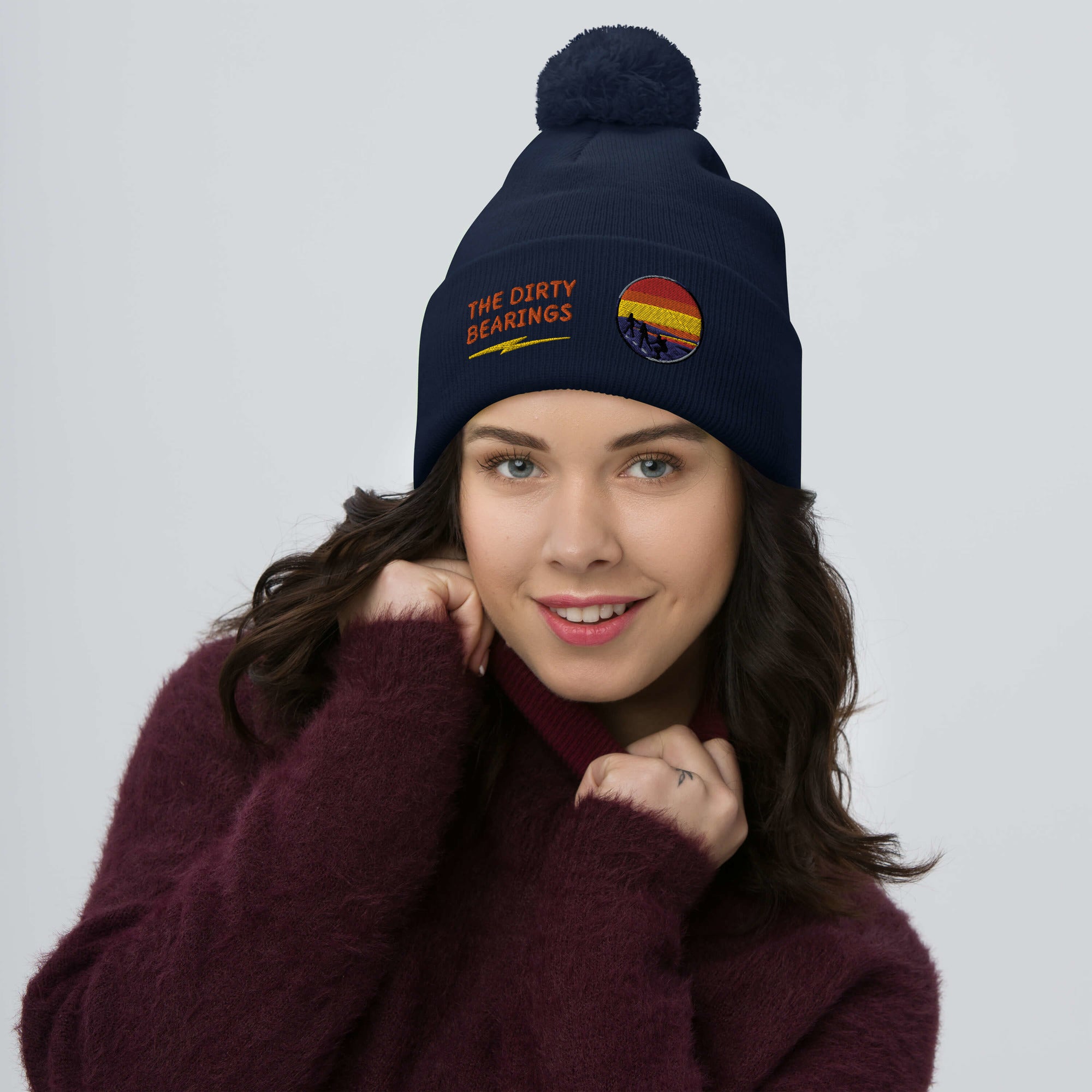 The Dirty Bearings Pom-Pom Beanie