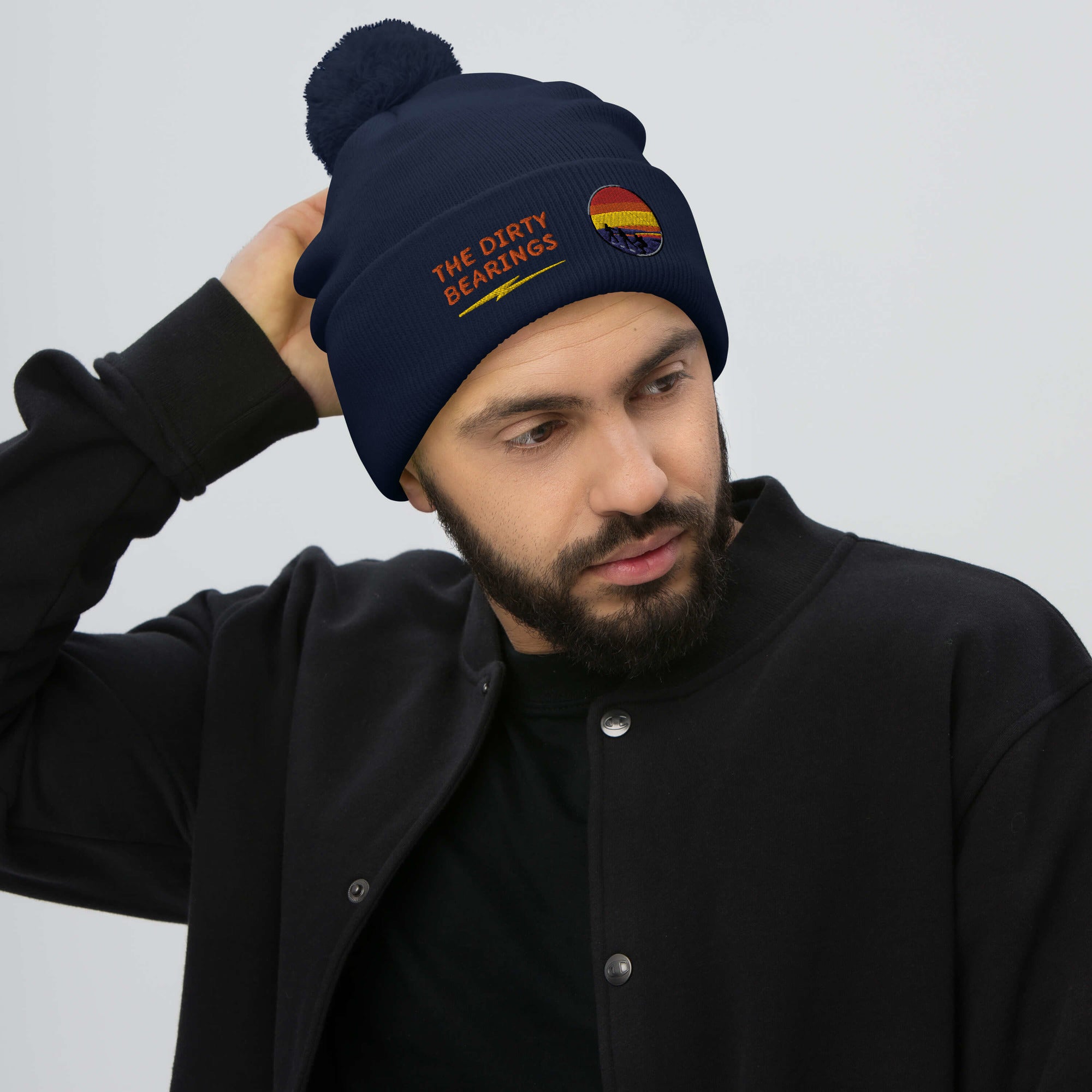 The Dirty Bearings Pom-Pom Beanie