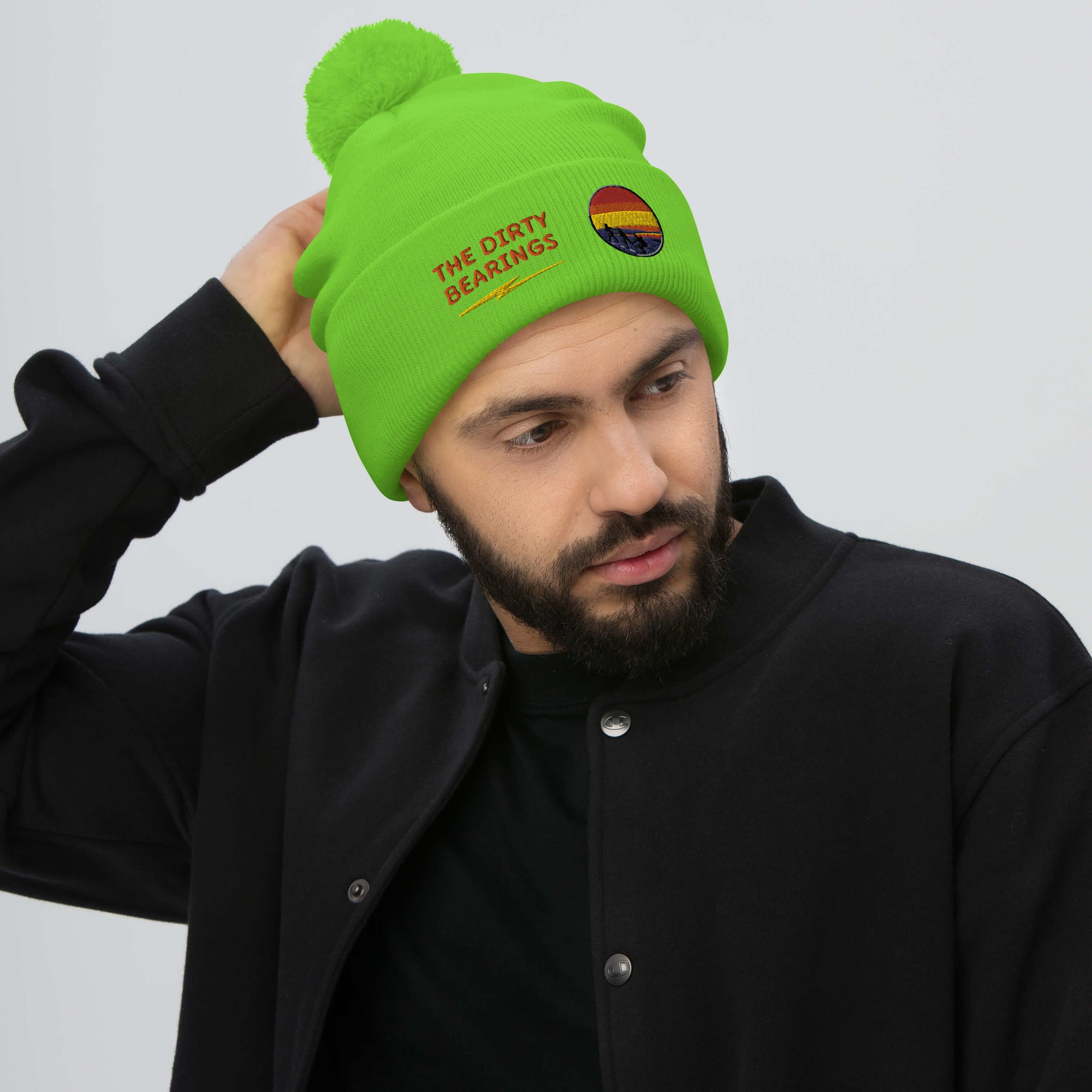 The Dirty Bearings Pom-Pom Beanie