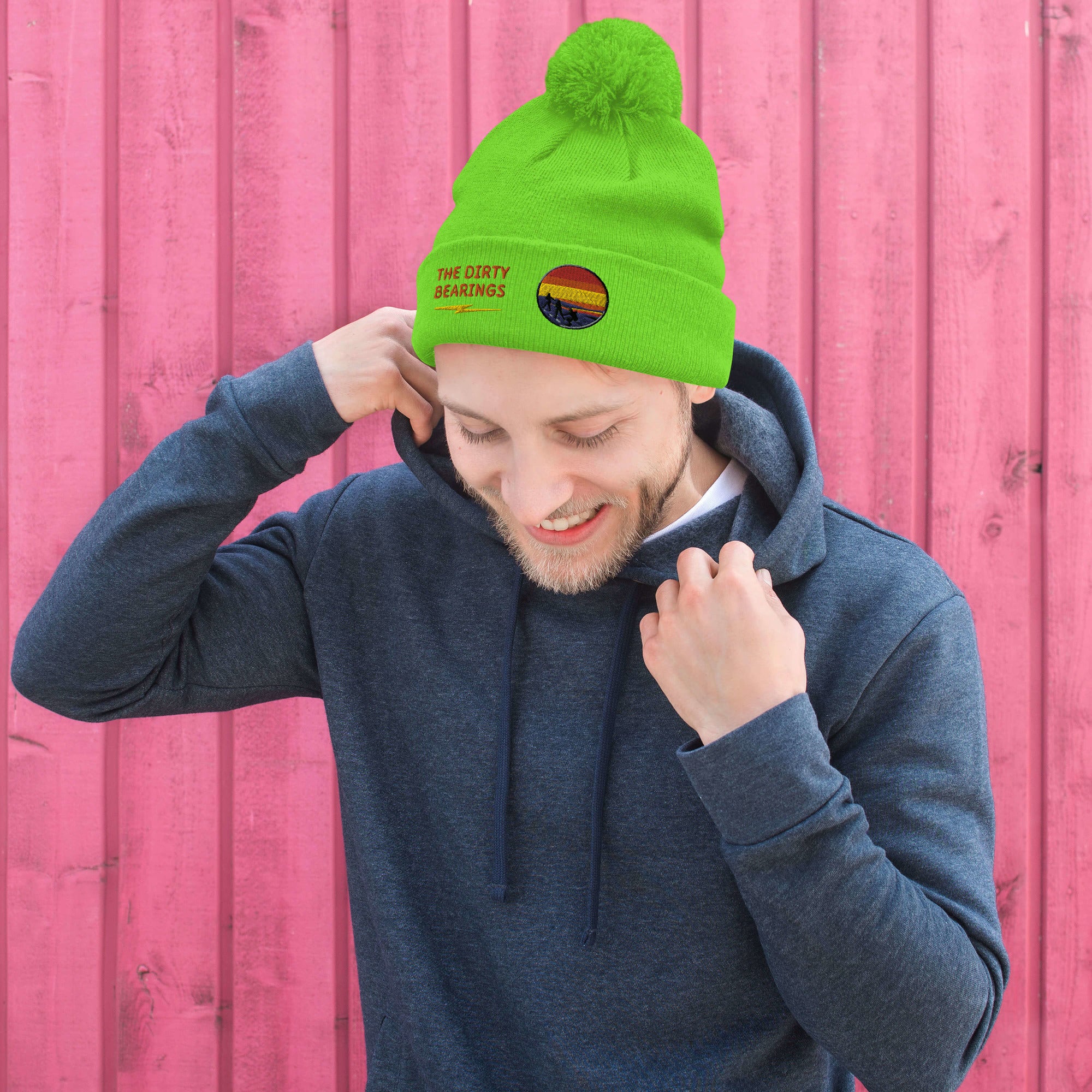 The Dirty Bearings Pom-Pom Beanie
