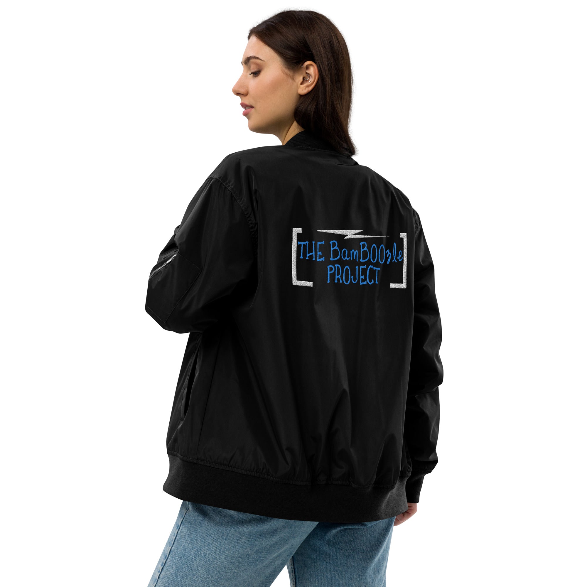 BEPs X Bamboozle Embroidered Unisex Bomber Jacket